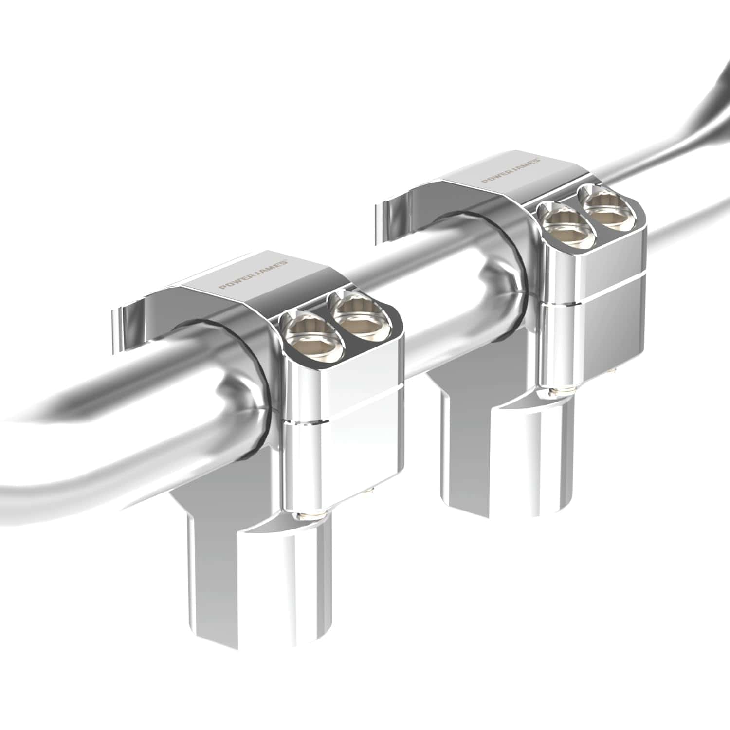 PWOER JAMES 2.0" Elevadores cromados para manillar que se - Imagen 6