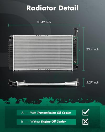 Radiador de refrigerante del motor SCITOO para Chevrolet - Imagen 3