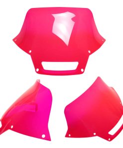 Parabrisas Rojo Rosado POWER JAMES PMMA de 7.0 Pulgadas