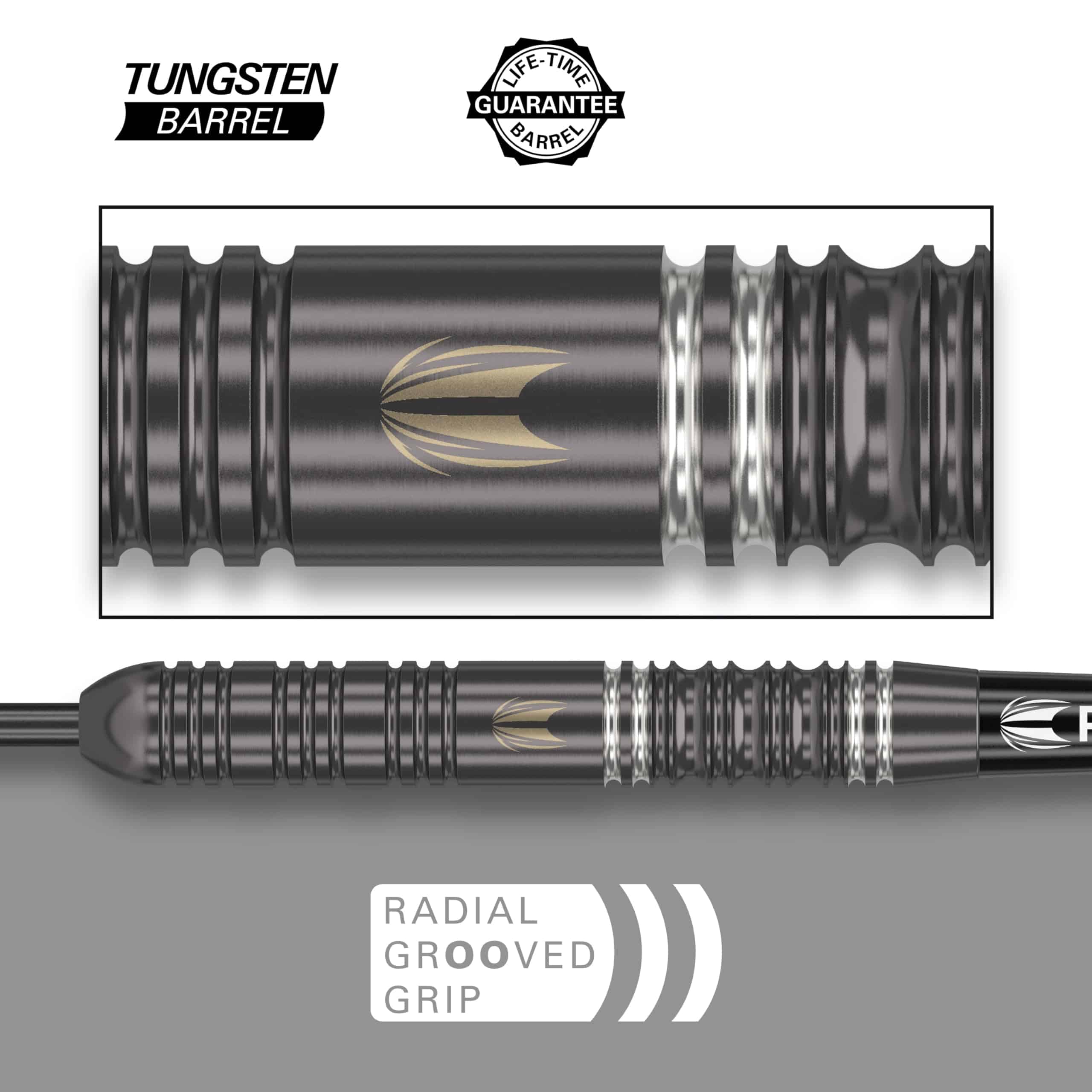 Set de Dardos de Punta de Acero TARGET Ares 22G - 6 Ejes - Imagen 4