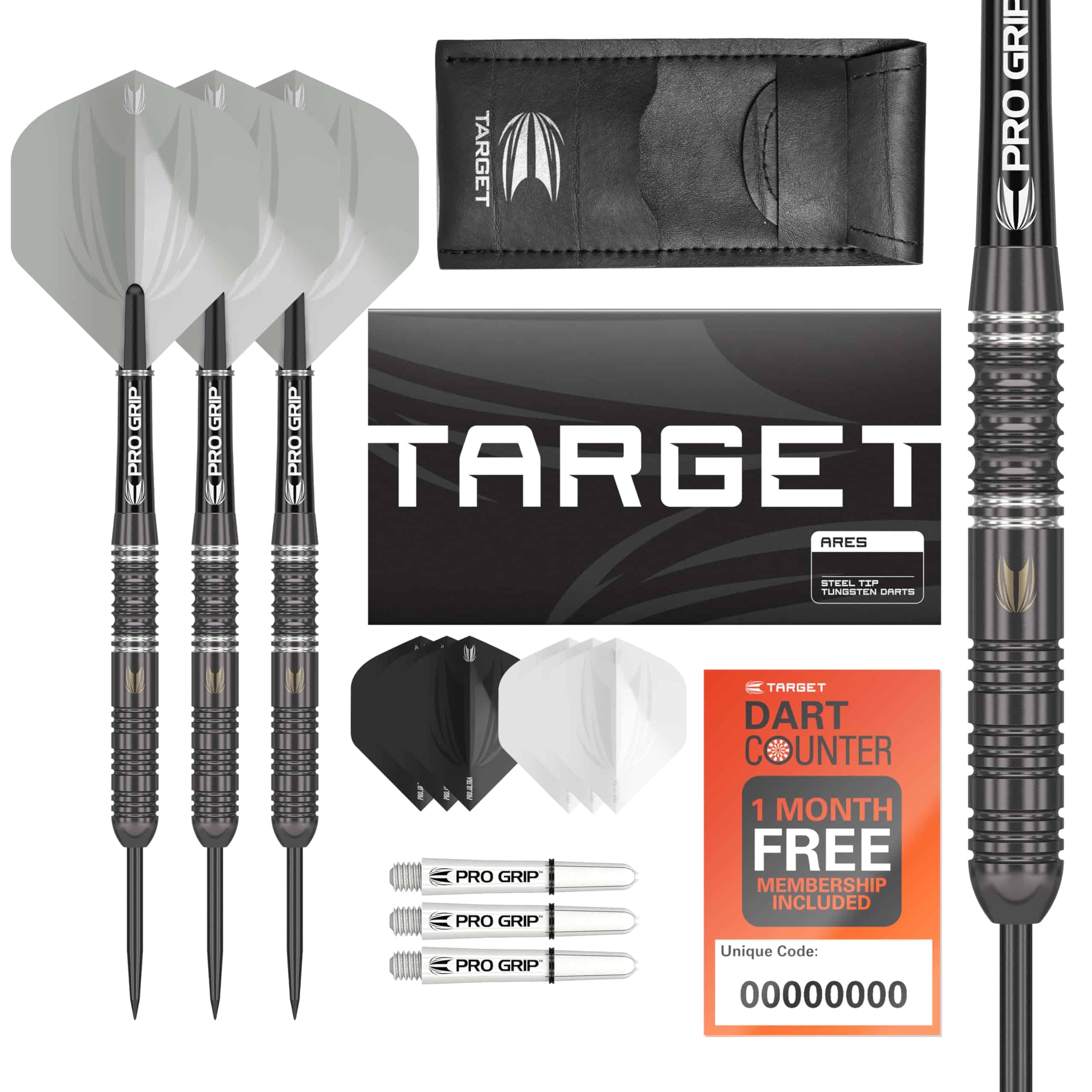 Set de Dardos de Punta de Acero TARGET Ares 22G - 6 Ejes