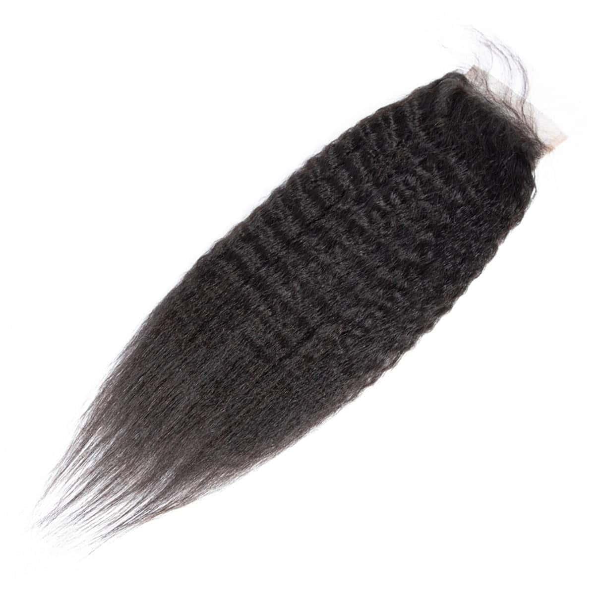 Cierre de Encaje de Kinky Straight Brasileño 4x4 100% - Imagen 5