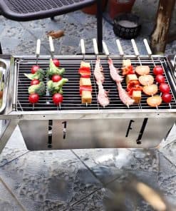 Parrilla de Carbón Plegable - Parrilla de Carbón de Acero