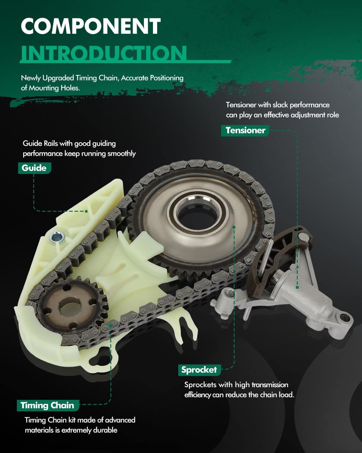 Kit de Cadena de Tiempo SCITOO compatible con BMW 320i 328i - Imagen 4
