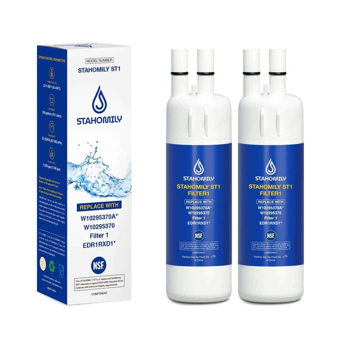 Filtro de agua de repuesto STAHOMILY W10295370A para