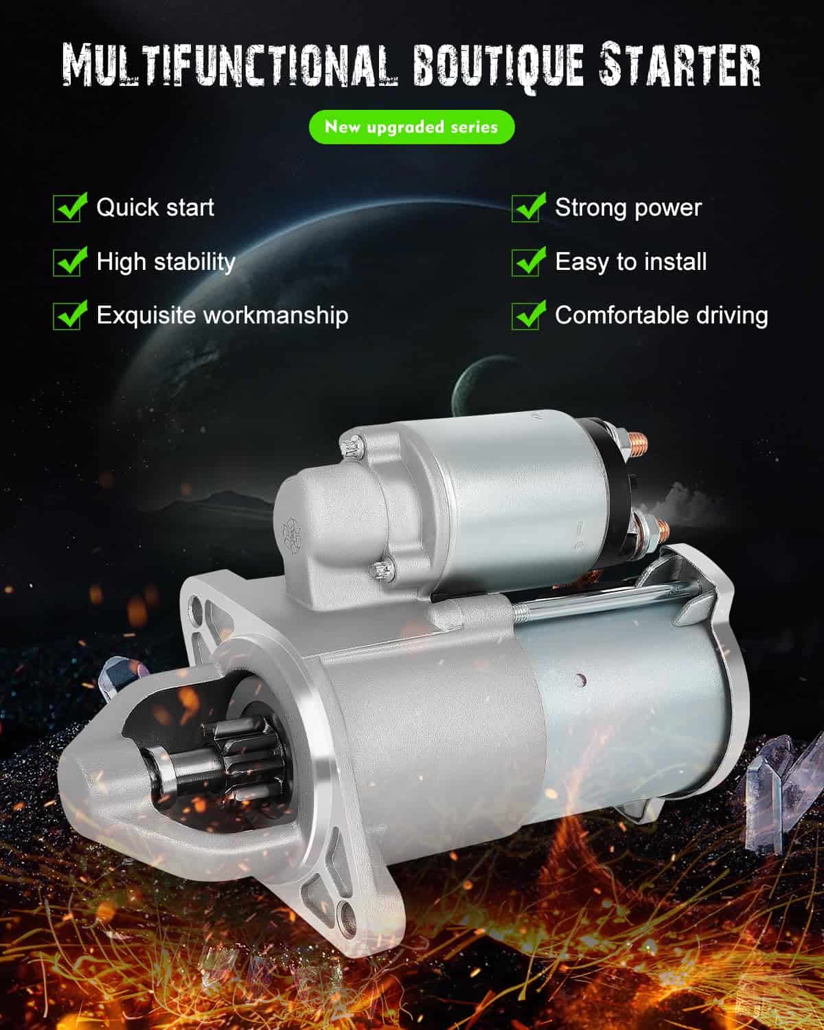 Motor de Arranque SCITOO 6946 para Saturn Astra 2008-2009 - Imagen 4