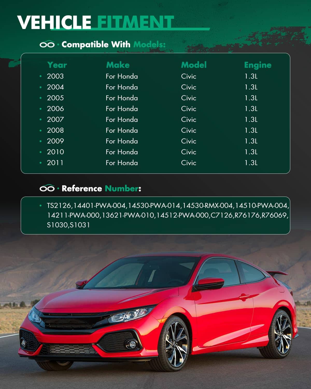 Kit de Cadena de Tiempo SCITOO para Honda Civic 2003-2011 - Imagen 5