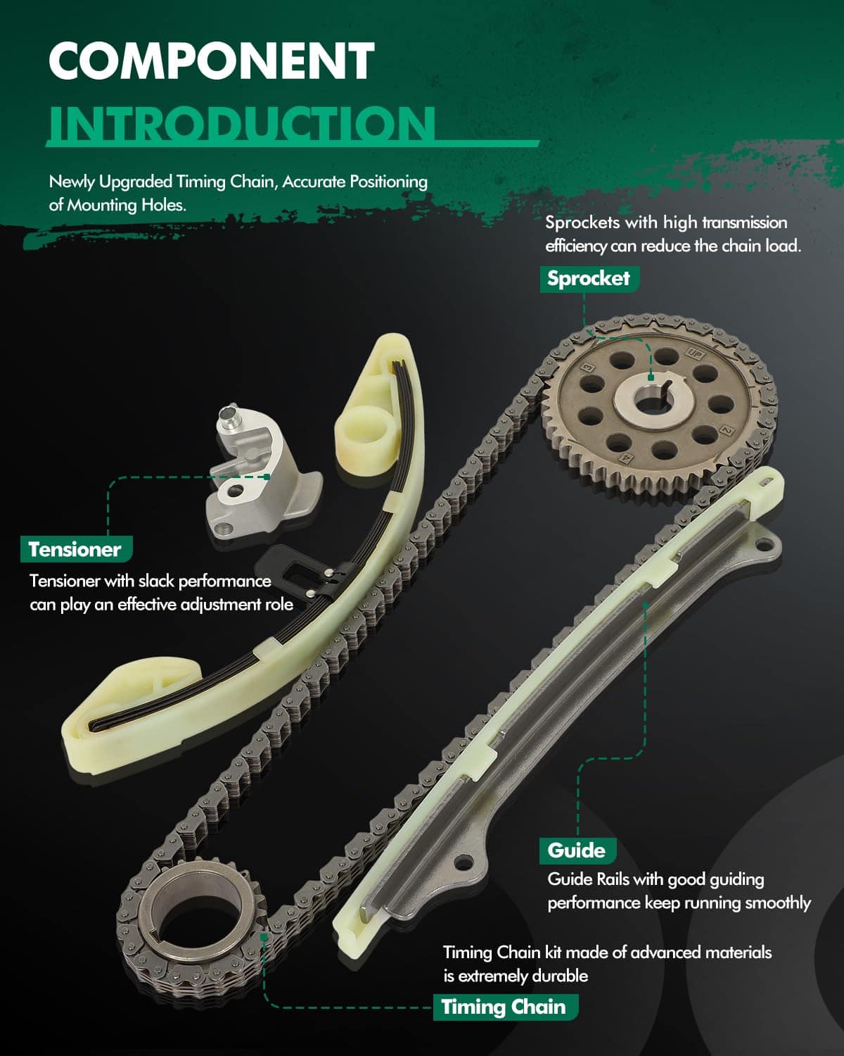 Kit de Cadena de Tiempo SCITOO para Honda Civic 2003-2011 - Imagen 4