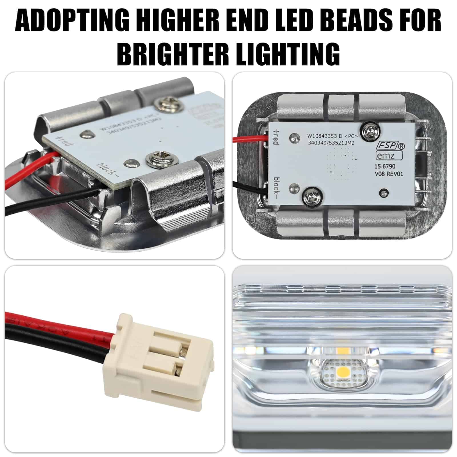 2 piezas de módulo de luz LED W11462342 compatible con - Imagen 4