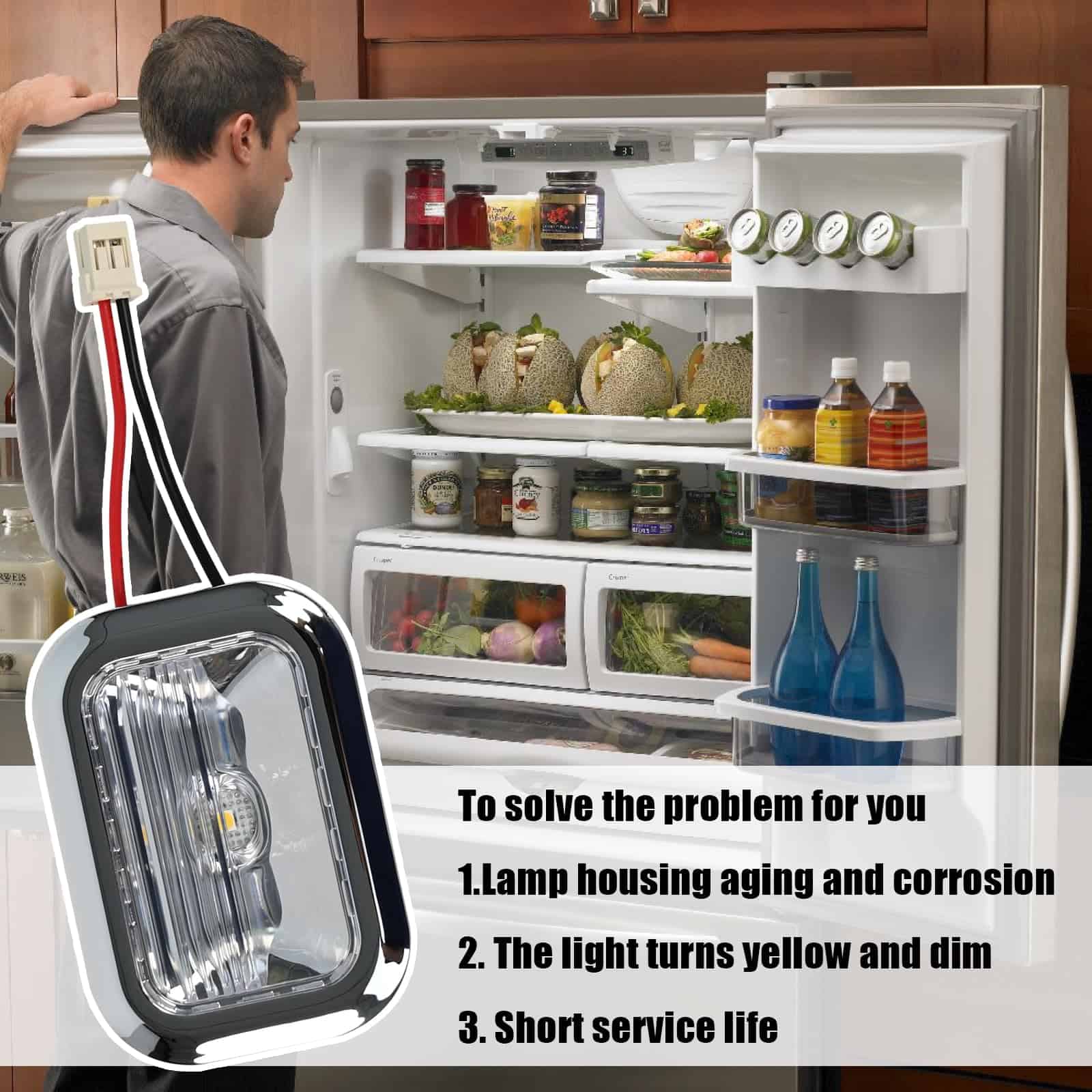 2 piezas de módulo de luz LED W11462342 compatible con - Imagen 9