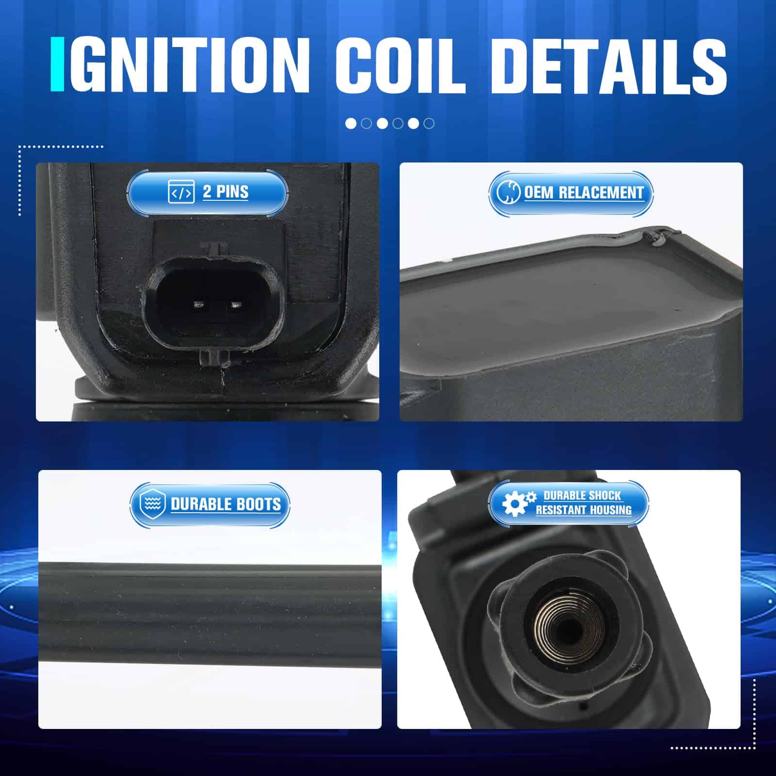 Conjunto de 6 Bobinas de Encendido y 6 Bujías Compatible - Imagen 5