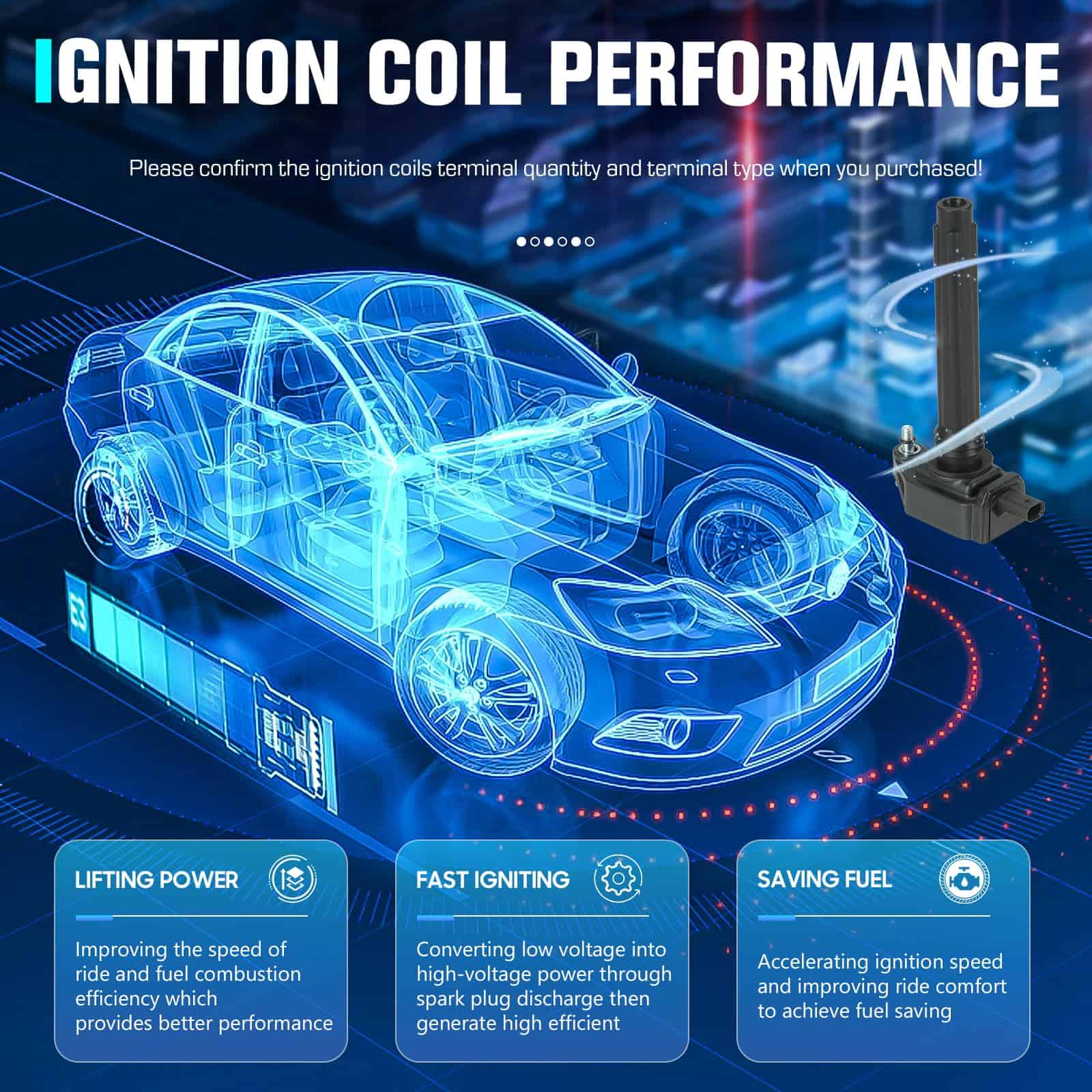 Conjunto de 6 Bobinas de Encendido y 6 Bujías Compatible - Imagen 3