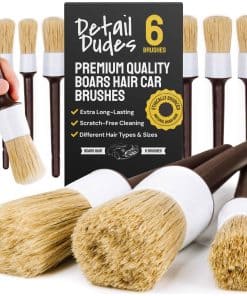 Juego de cepillos de detalle de cabello de jabalí suave