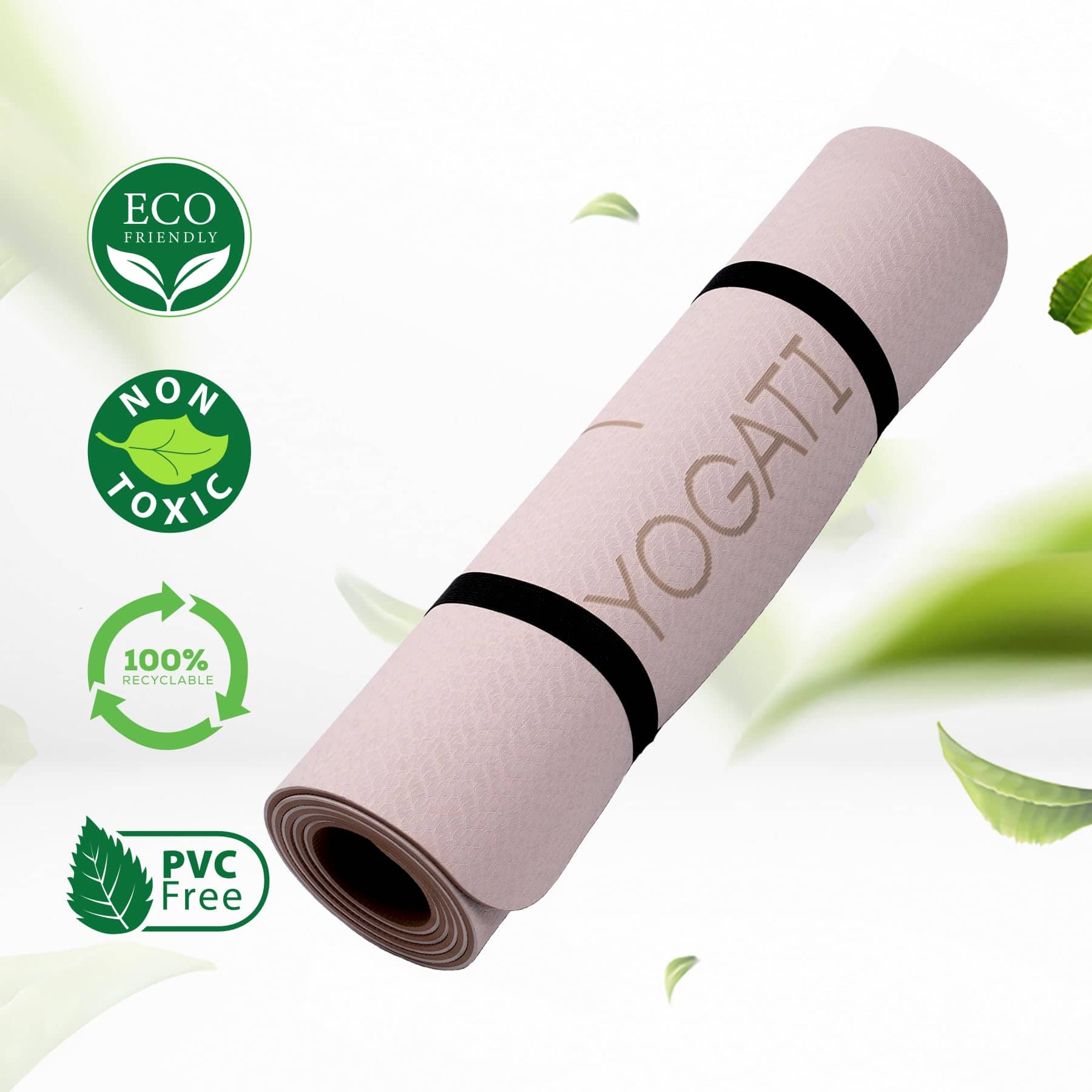 Tapetes de yoga YOGATI para entrenamiento en casa. Tapete - Imagen 6