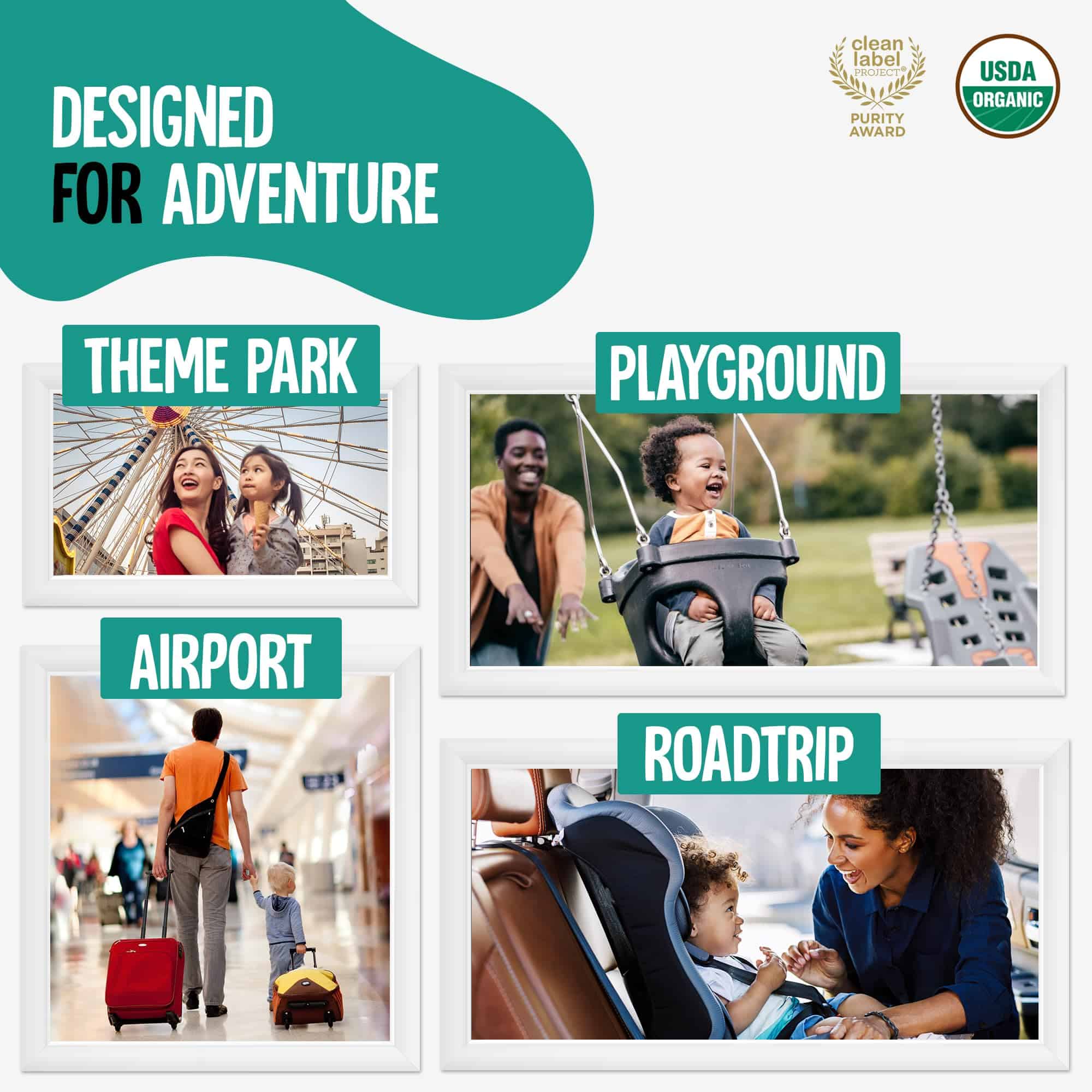 Leche en polvo orgánica Voyager para niños en movimiento, - Imagen 9