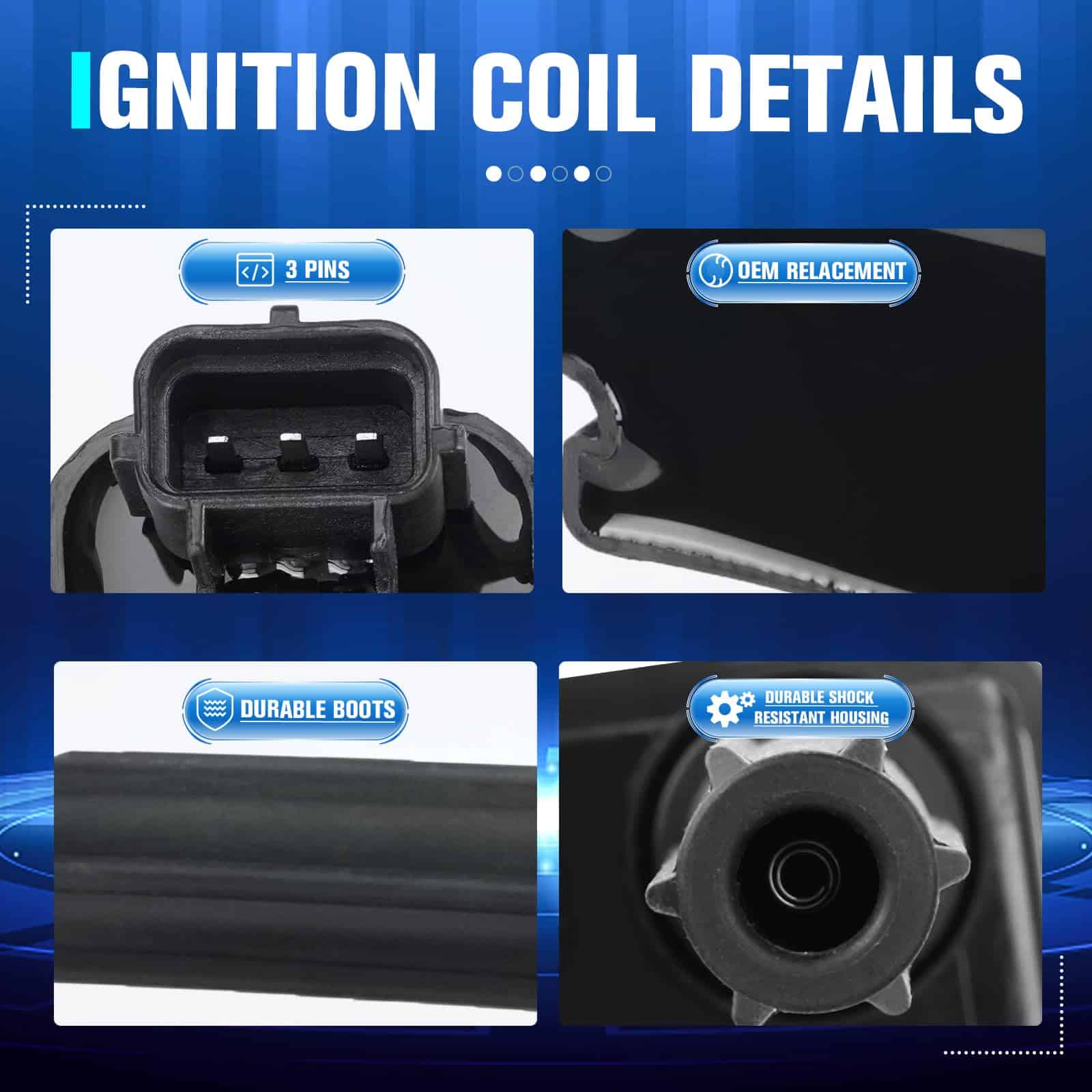 Conjunto de 8 Bobinas de Encendido Compatible con Chrysler - Imagen 5