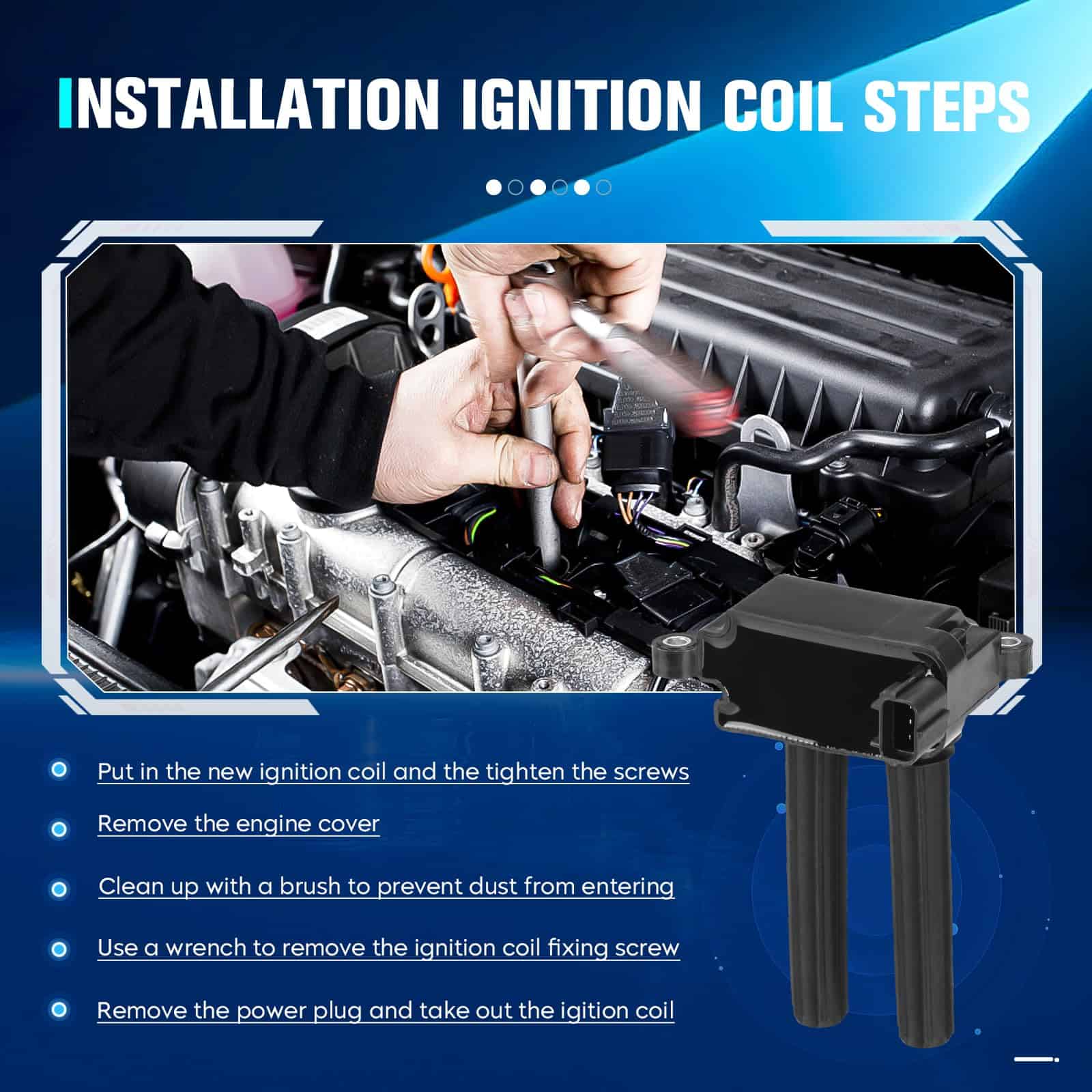 Conjunto de 8 Bobinas de Encendido Compatible con Chrysler - Imagen 8