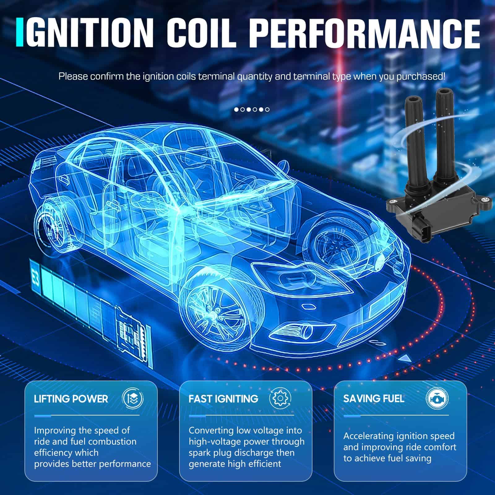 Conjunto de 8 Bobinas de Encendido Compatible con Chrysler - Imagen 3