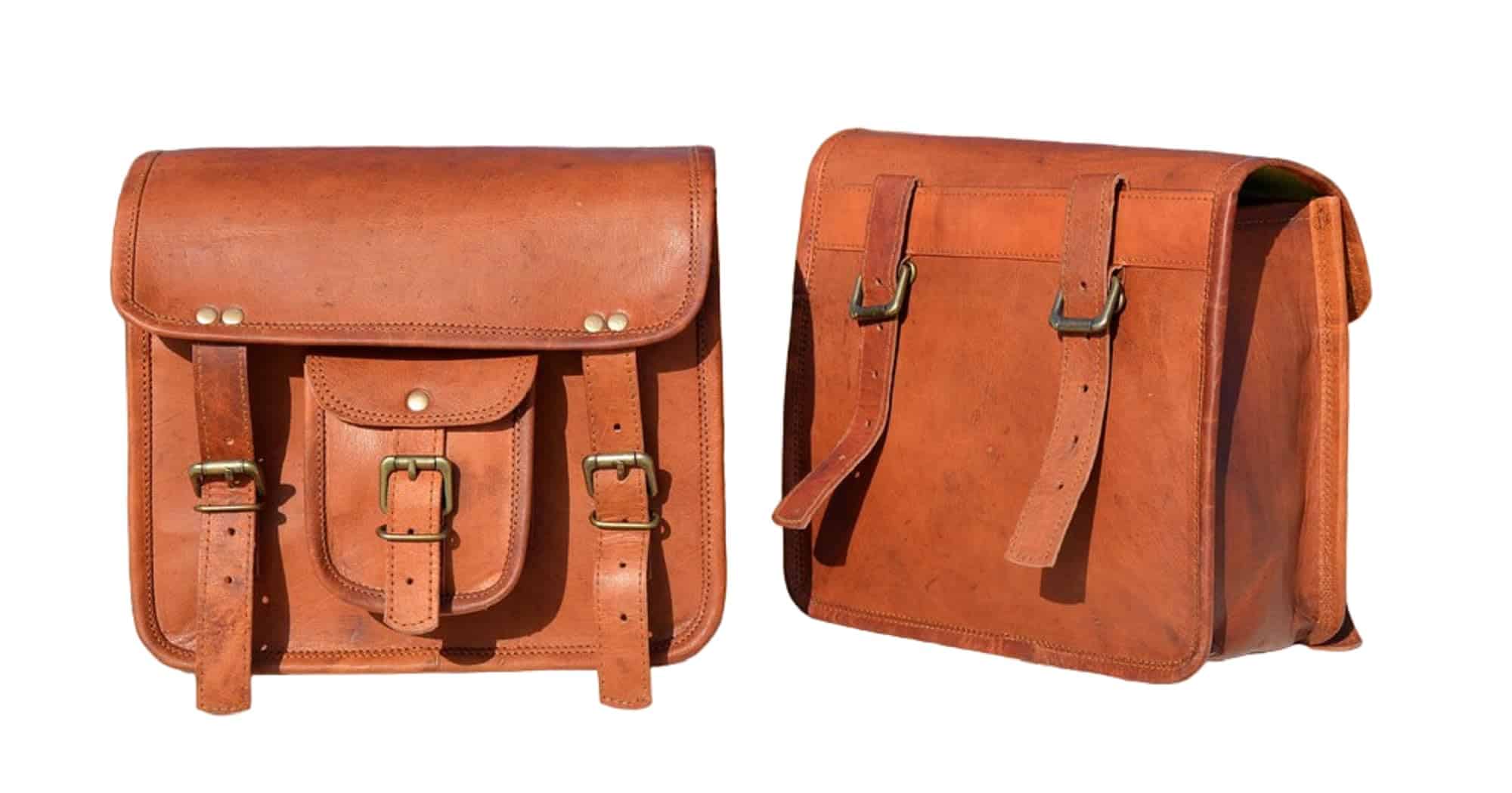 GifteQ Bolsas de Cuero para Motocicletas Bolsas de - Imagen 5