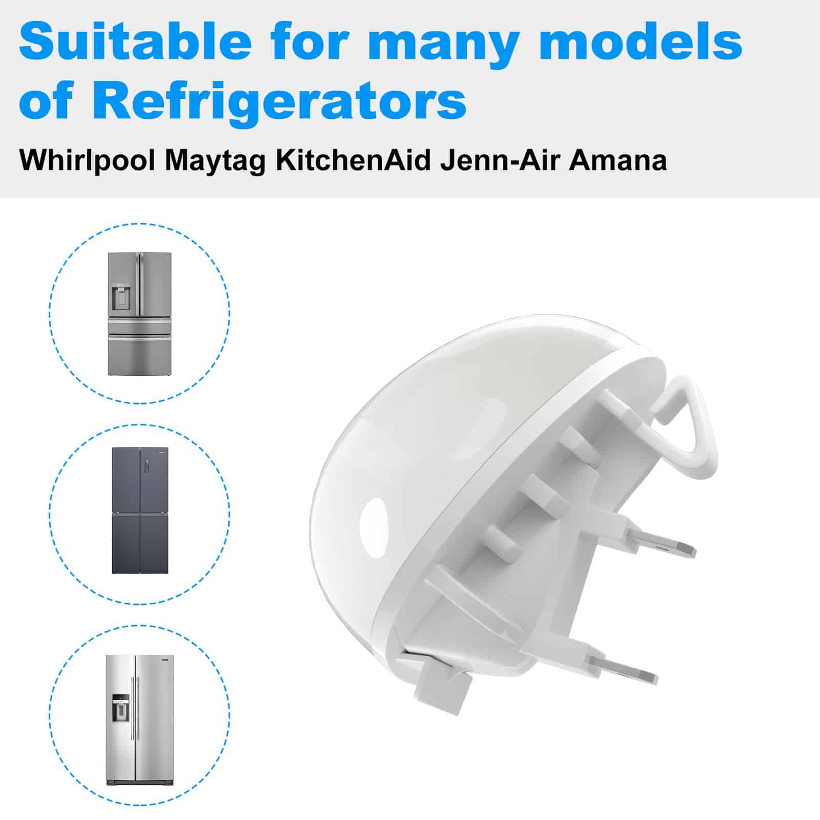 Bombilla de luz del refrigerador de repuesto W11602886 - Imagen 3