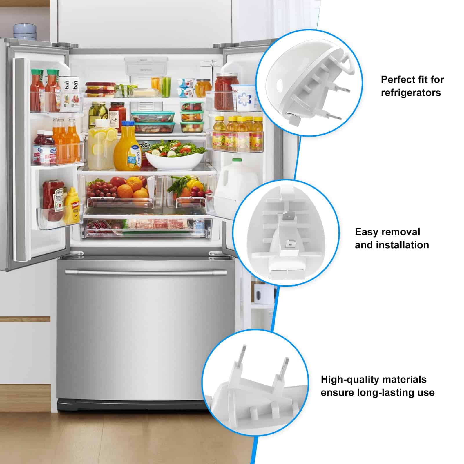 Bombilla de luz del refrigerador de repuesto W11602886 - Imagen 4