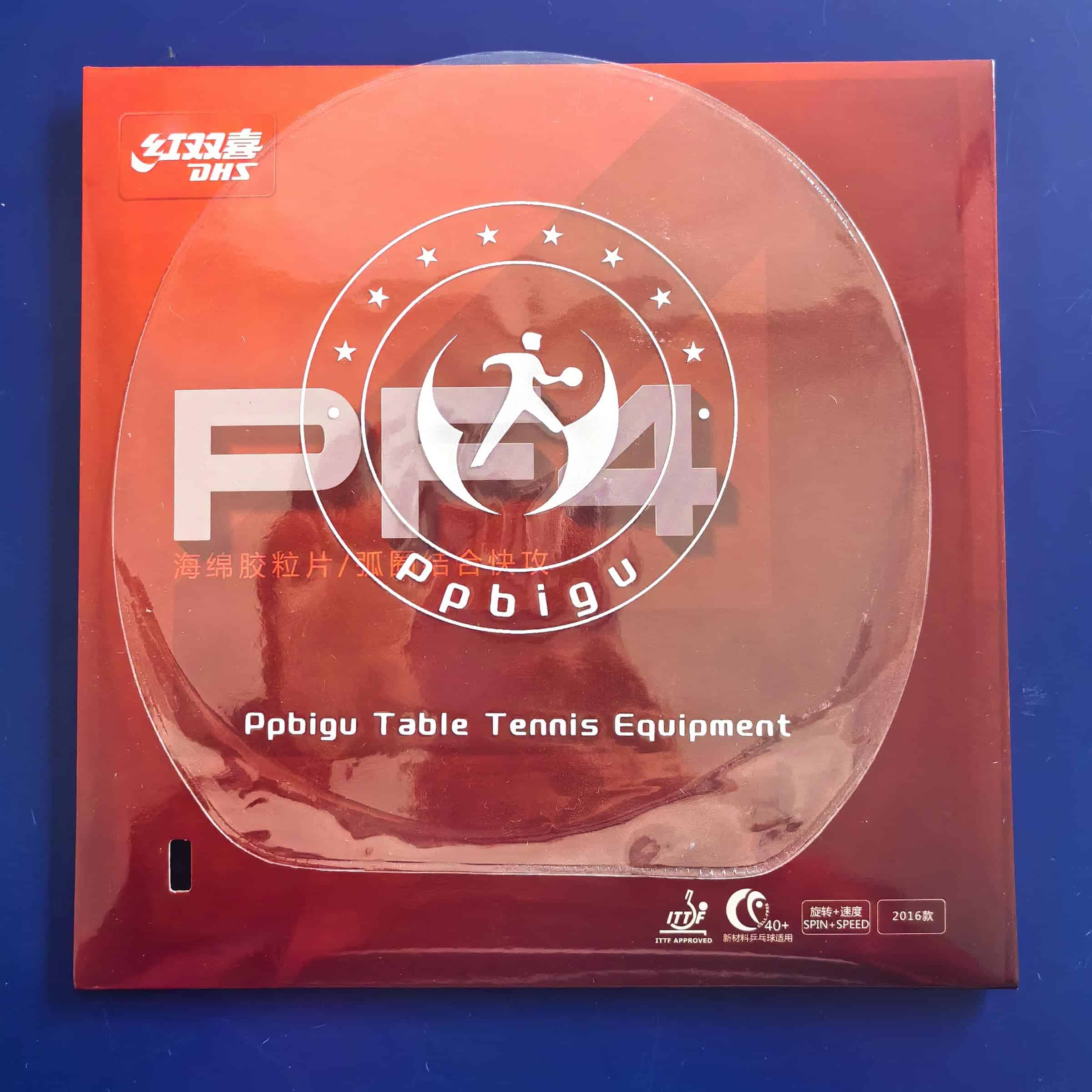 Ppbigu DHS PF4 Ping Pong Rubber con Spin/Speed/Loop