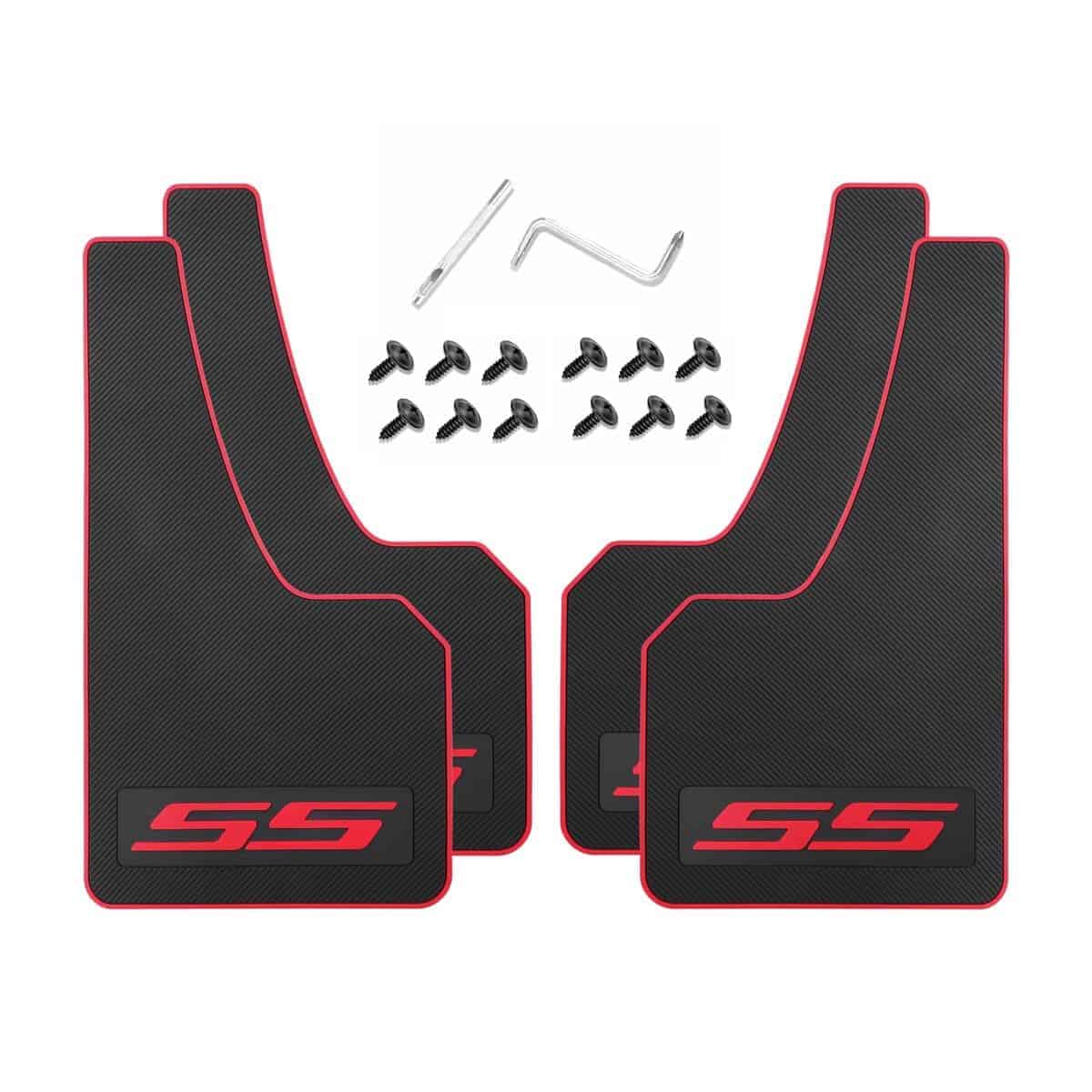 4 Piezas de Guardabarros Reflectantes de Goma Suave con