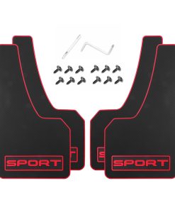 Juego de 4 guardabarros de goma suave con reflectantes de