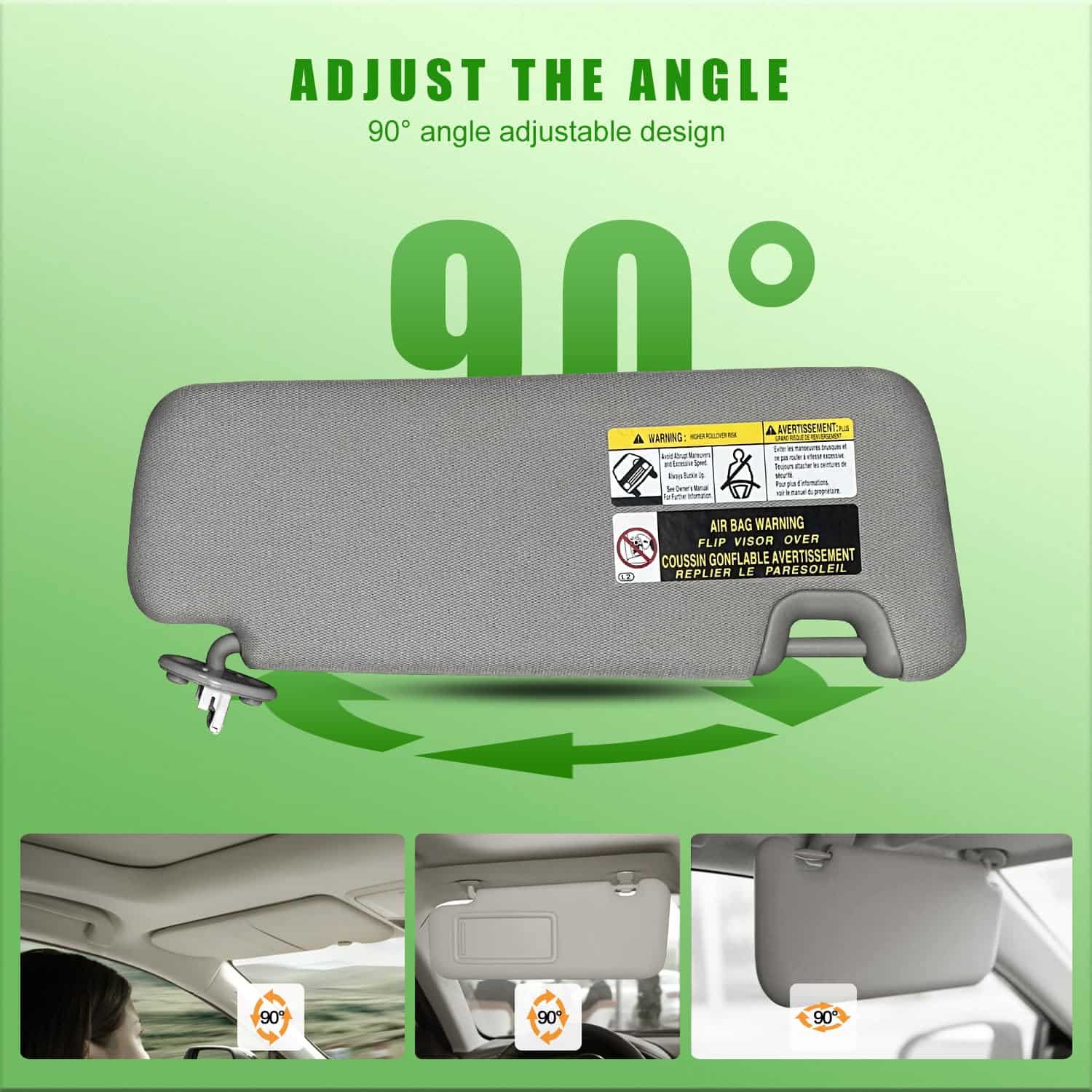 Visera del lado izquierdo del conductor para Toyota - Imagen 4