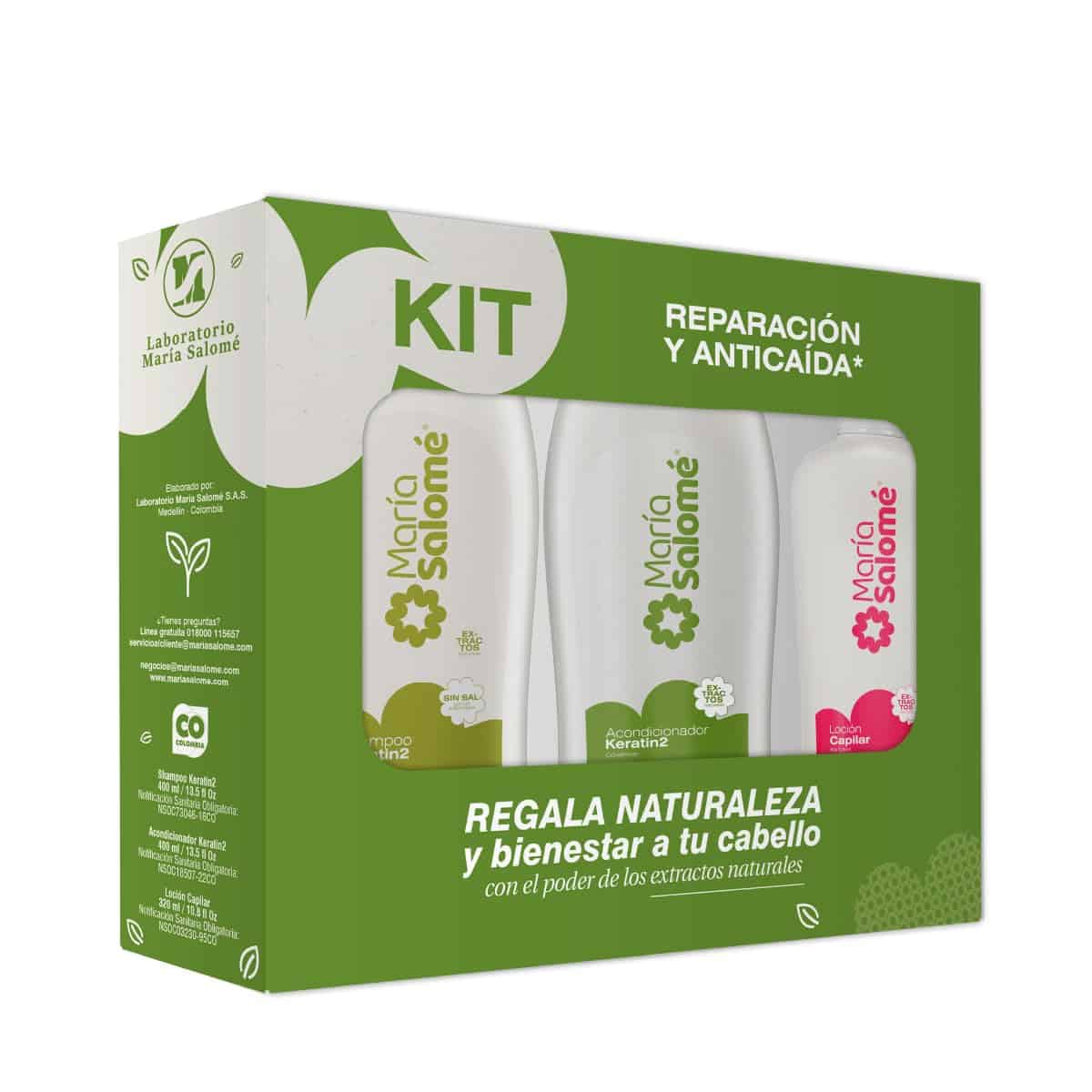 Kit de reparación capilar y prevención de caída de cabello