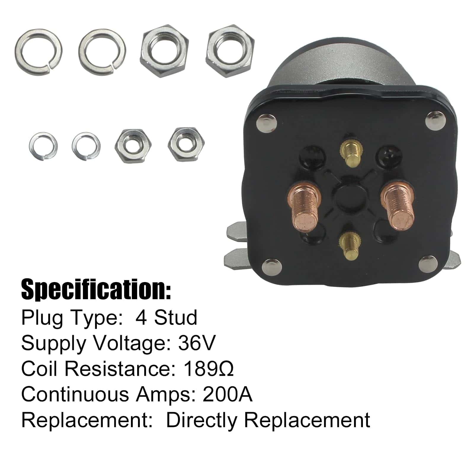 Coimoviol 20468G1 Relé de Solenoide de Arranque 36V 200Amp - Imagen 5