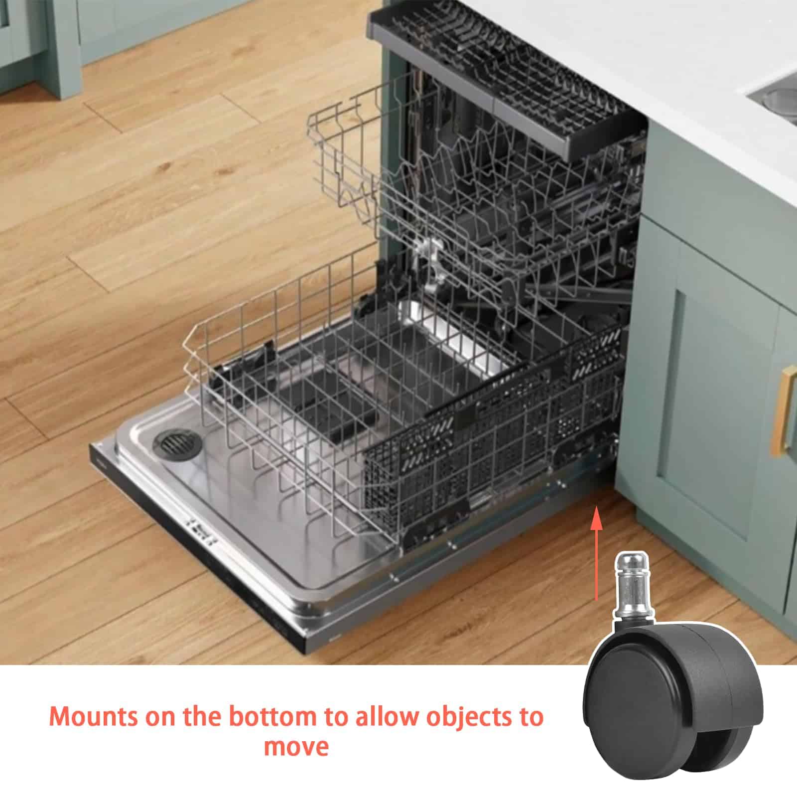 Kit de Reparación de Lavavajillas 4 Pack Caster Fit para - Imagen 5