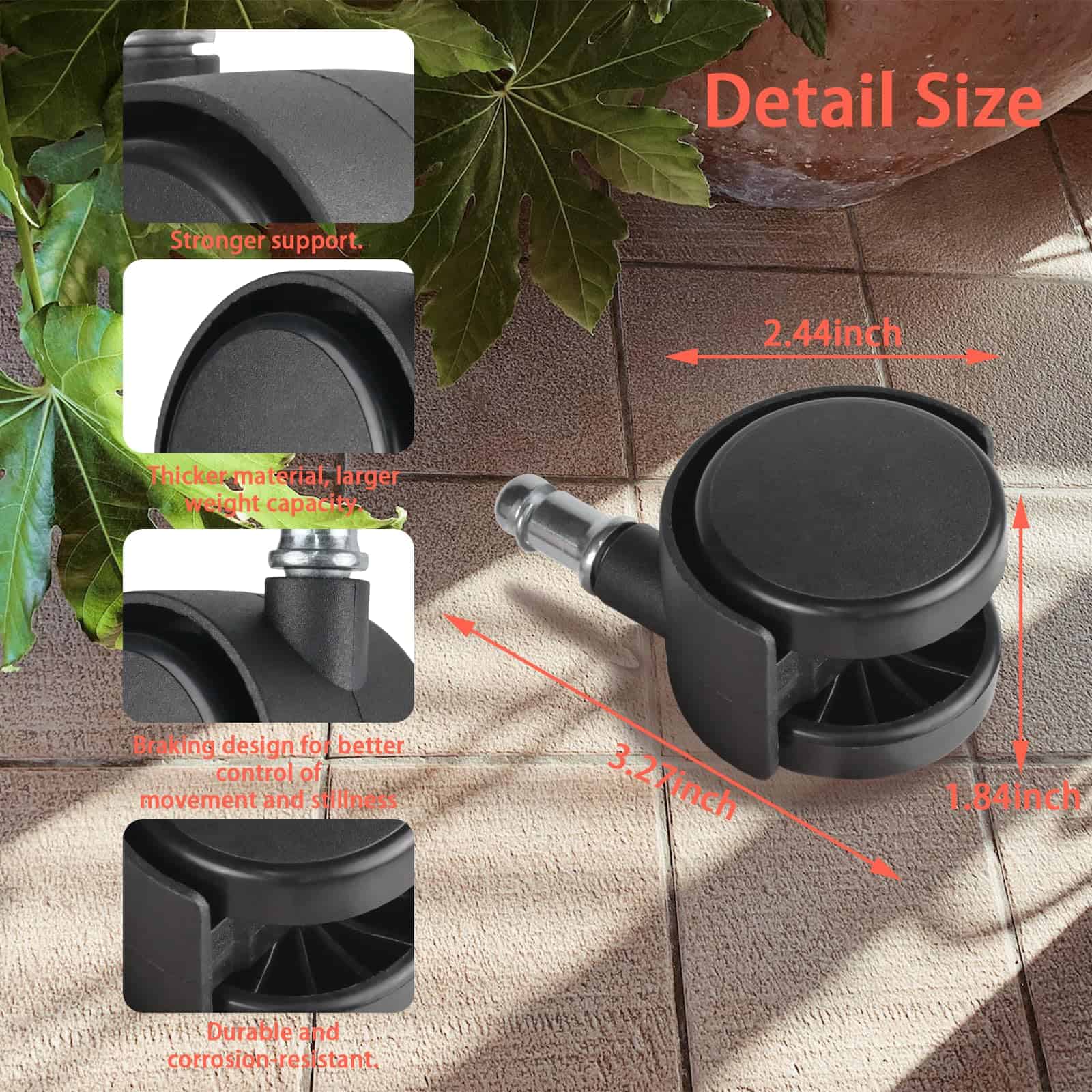 Kit de Reparación de Lavavajillas 4 Pack Caster Fit para - Imagen 4