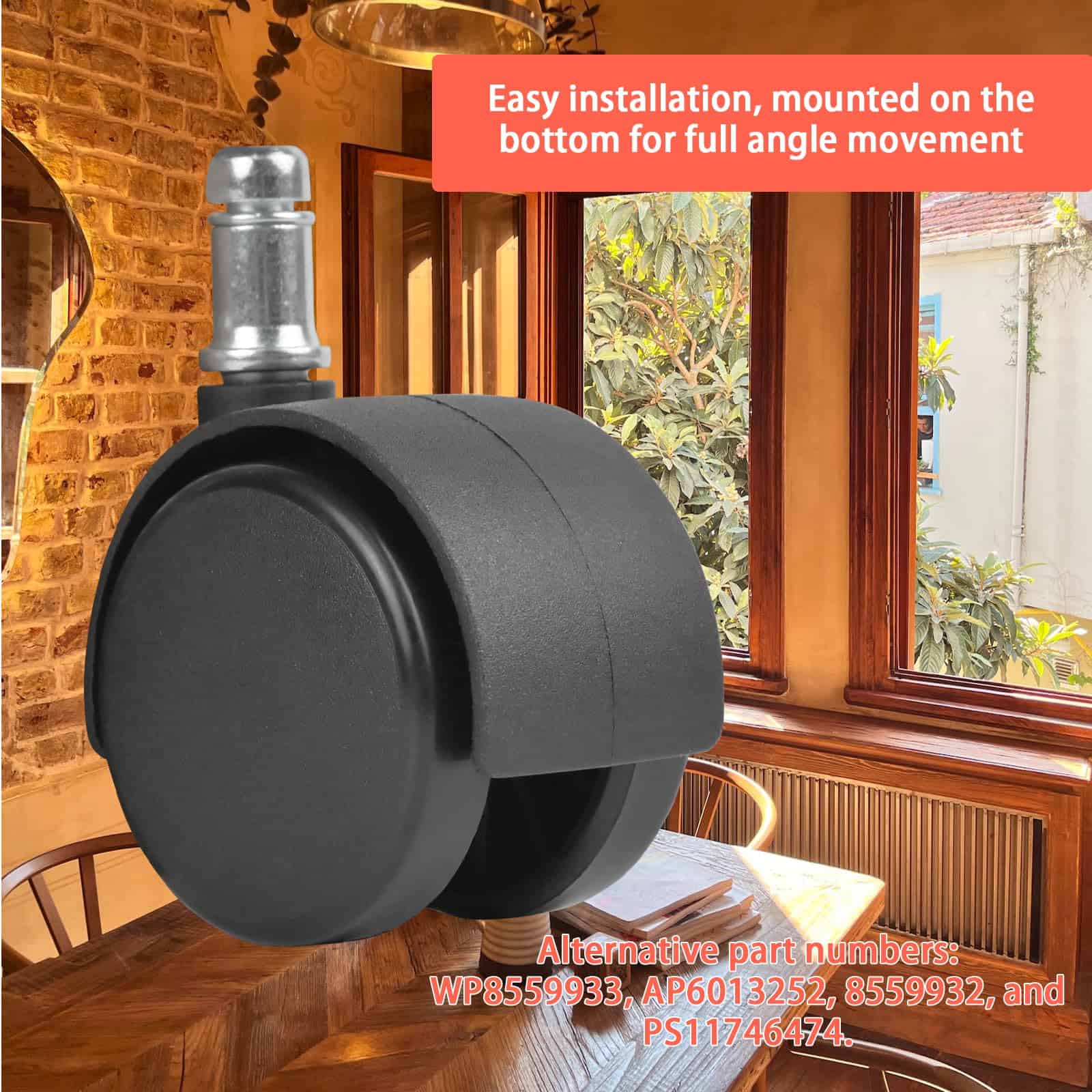 Kit de Reparación de Lavavajillas 4 Pack Caster Fit para - Imagen 3