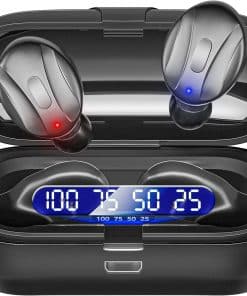 Audífonos Mini inalámbricos intrauditivos con estuche de