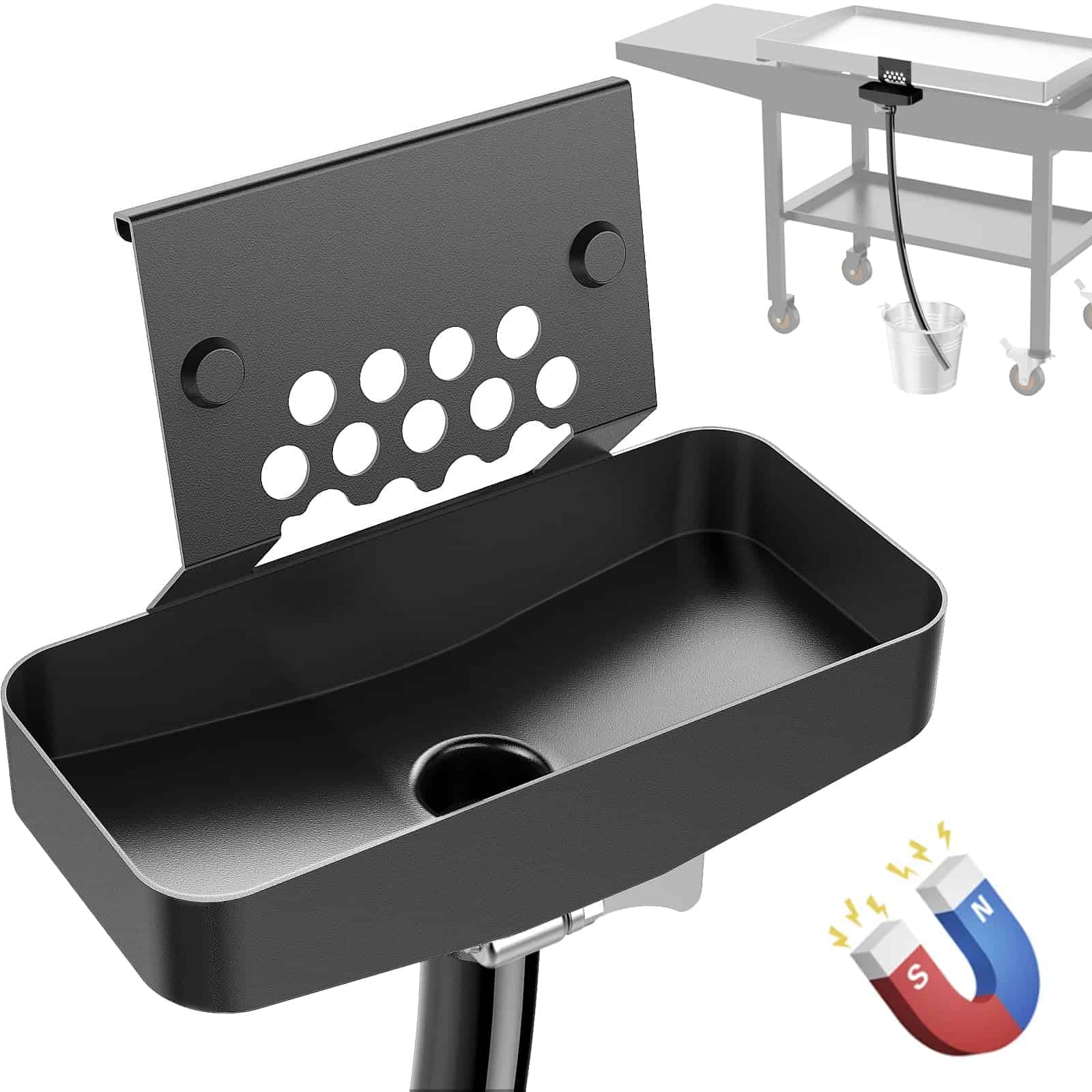 Embudo de Drenaje de Grasa Trasero Magnético BSTTEK para