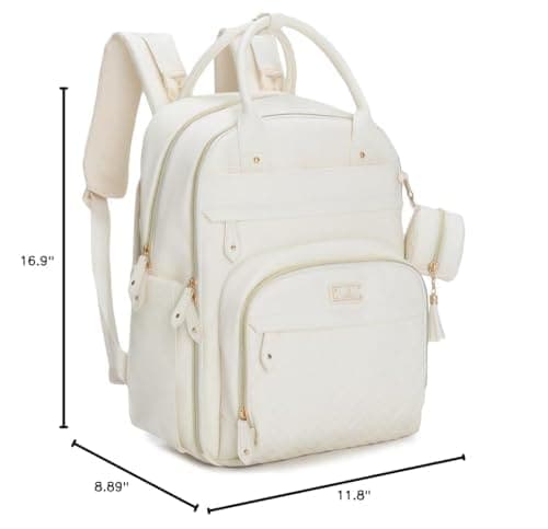 Mochila de pañales de piel BabbleRoo - Bolsa de viaje para - Imagen 9