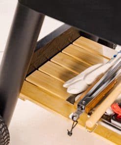 Repisa de almacenamiento para parrilla de pellets hecha