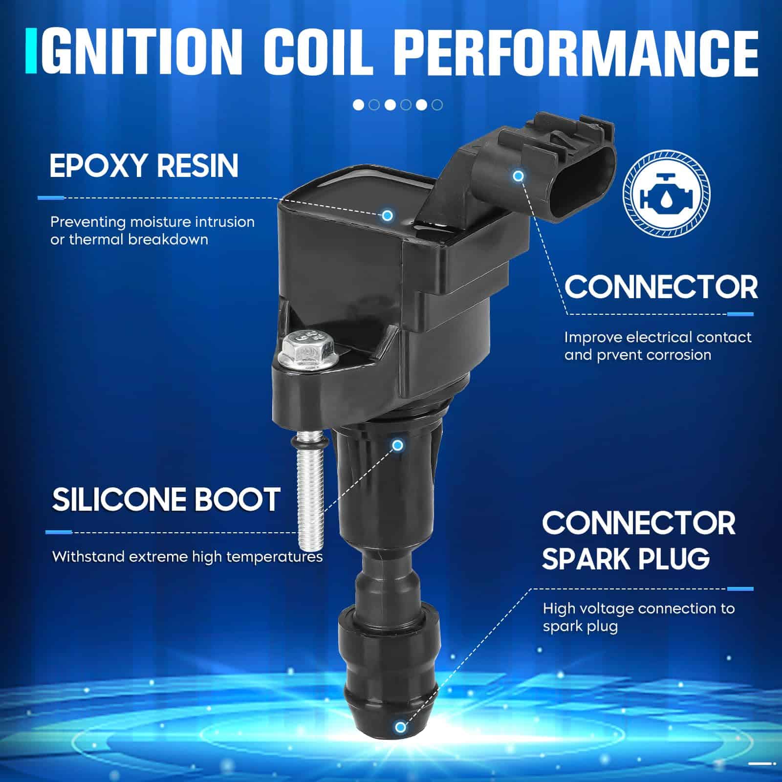 Conjunto de 4 Bobinas de Encendido Compatible con Malibu - Imagen 4