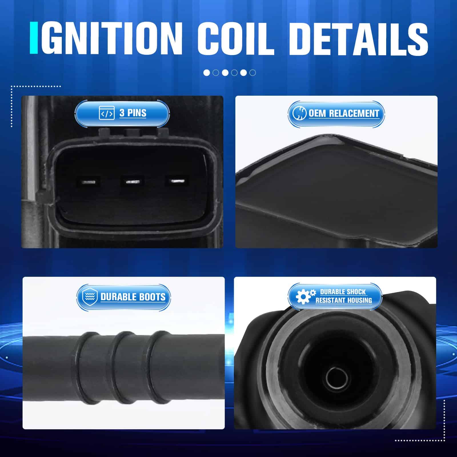 Juego de 4 Bobinas de Encendido Compatibles con Nissan - Imagen 5