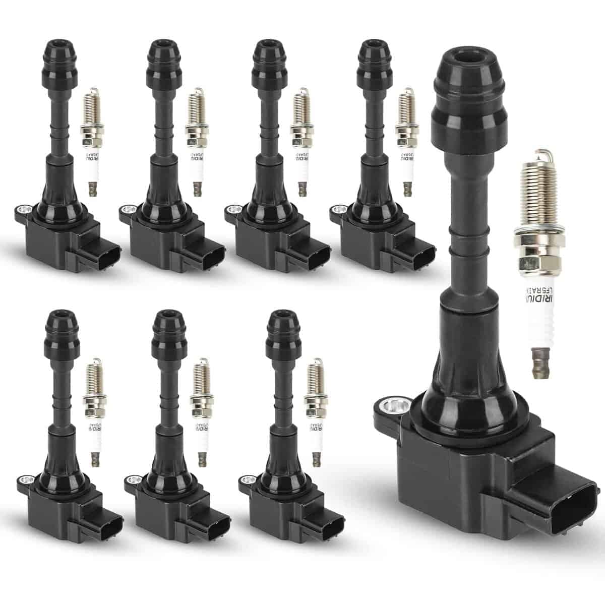 Set de 8 Bobinas de Encendido y 8 Bujías de Iridio