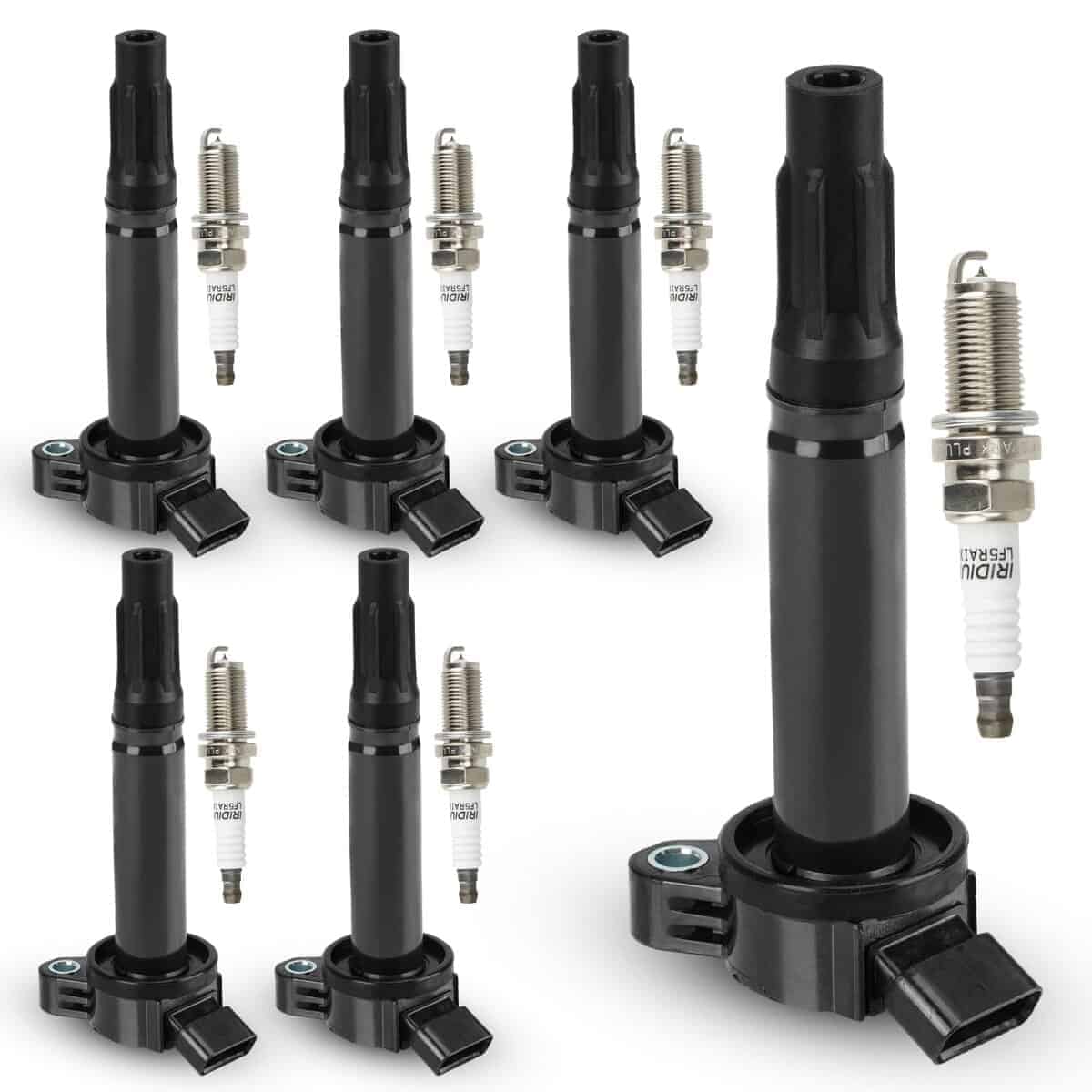 Conjunto de 6 bobinas de encendido y 6 -487 C1601