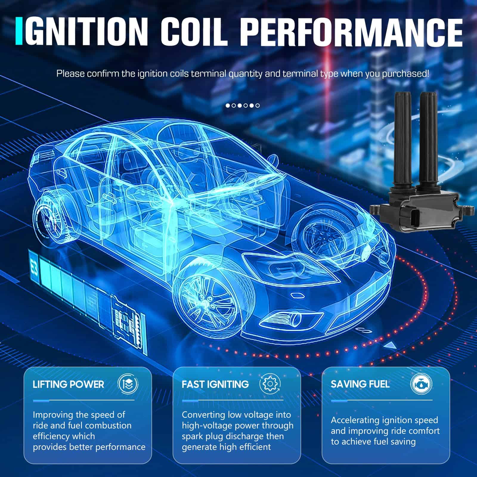 Conjunto de 8 bobinas de encendido y 16 bujías de iridio - Imagen 3