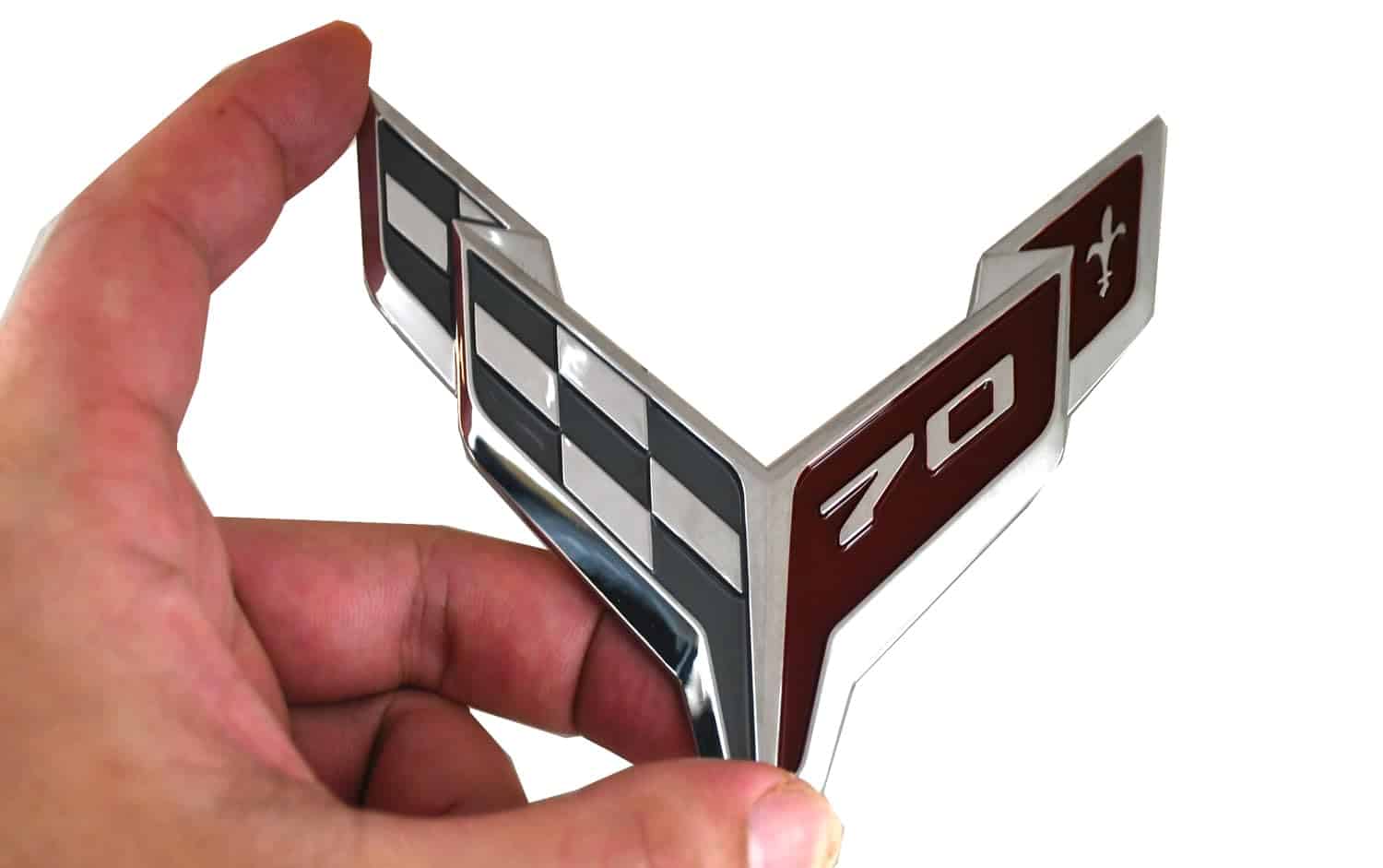 Emblema de Bumper de Aniversario de 70 años delantero C8 - Imagen 5