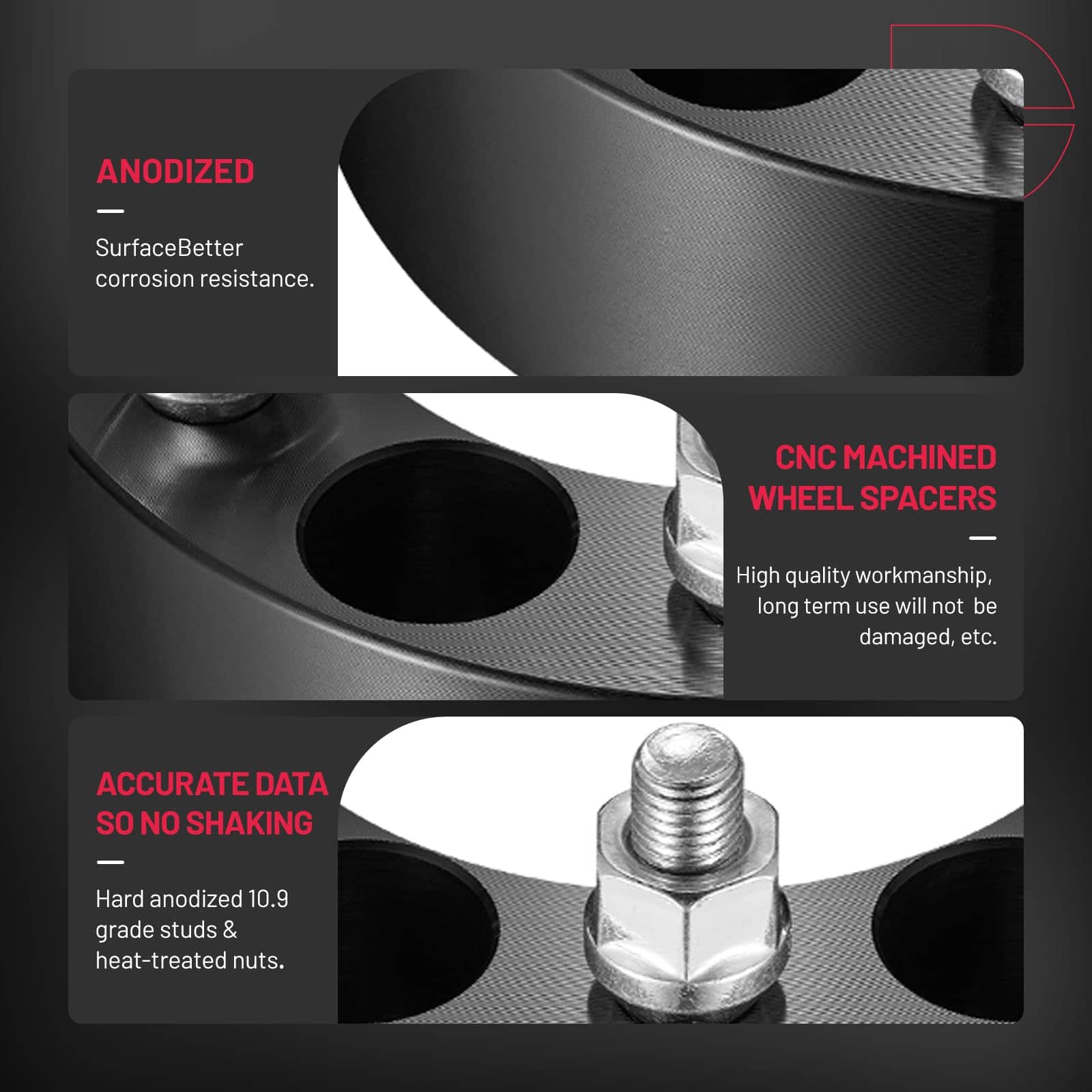 BDFHYK Separadores de Rueda 6x139.7mm 2 pulgadas 6x5.5 - Imagen 9