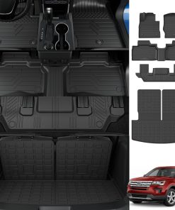 Tapete de Piso de 6 Asientos powoq Compatible con Ford