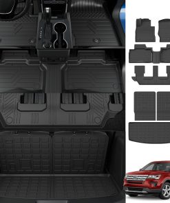 Tapete de piso de 7 asientos compatible con 2020-2025 Ford