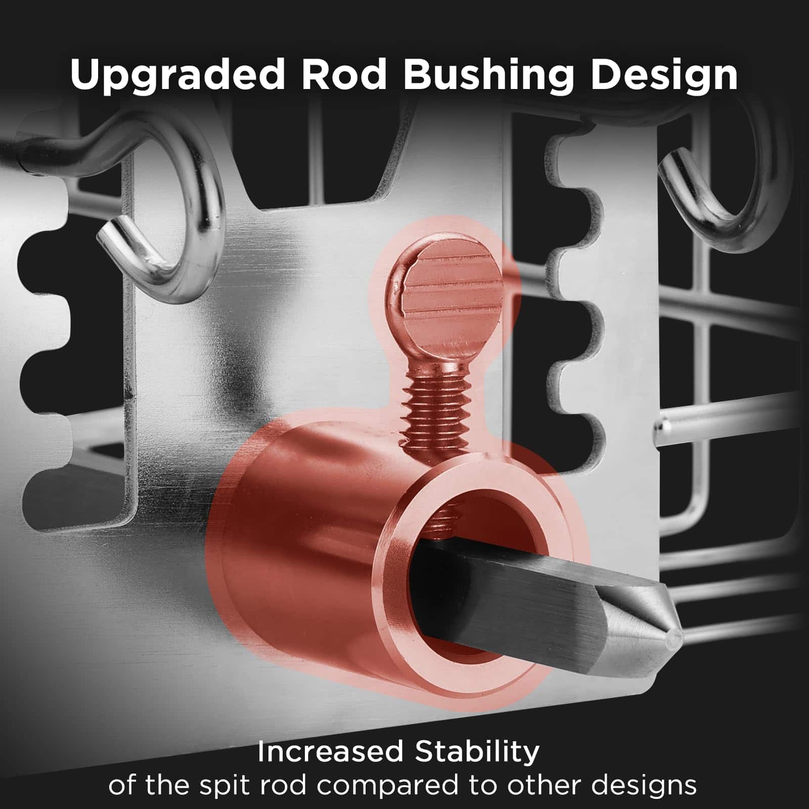 Cesta plana para asador TURBRO, acero inoxidable 304, - Imagen 5