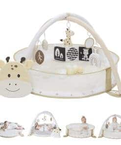 Aila+Aiden 6-in-1 XL Tapete de Juego y Gimnasio para Bebés,