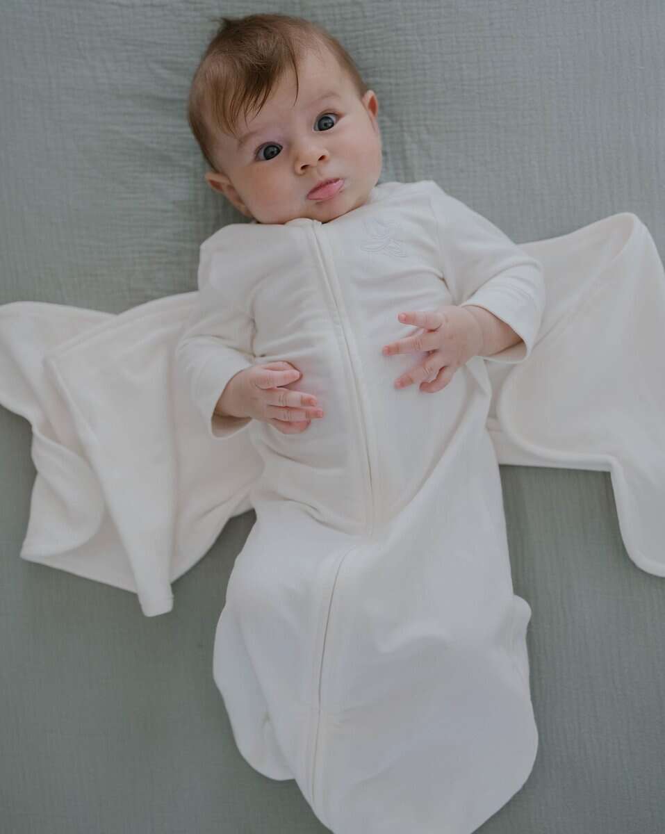 The Butterfly Swaddle Mezcla de Algodón -Verde Menta - Imagen 7